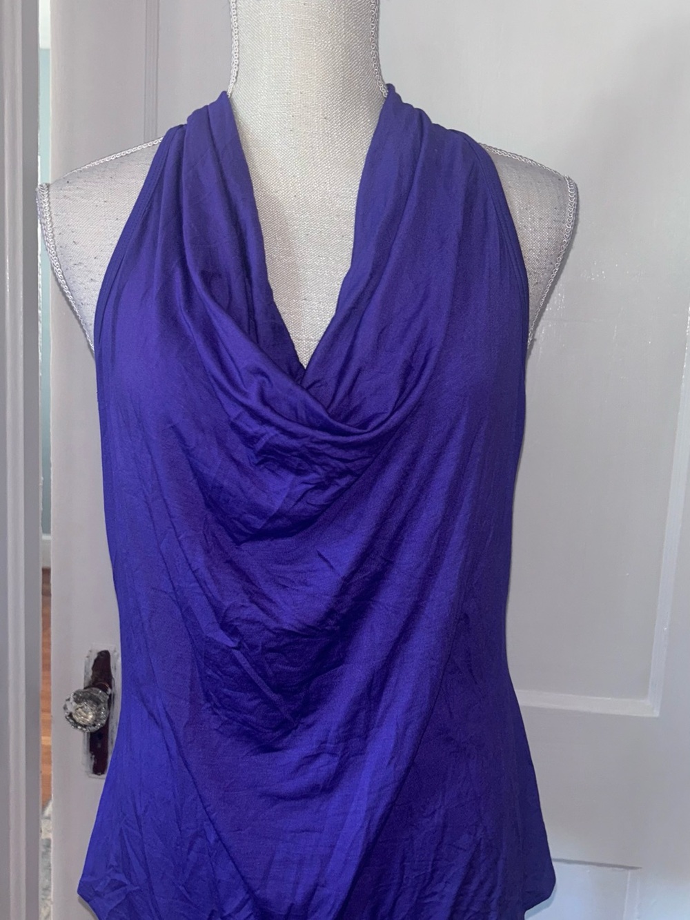 Trina Turk Vibrant Purple Sleeveless drape top size medium great  Top